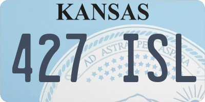 KS license plate 427ISL