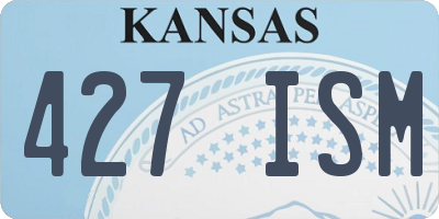 KS license plate 427ISM