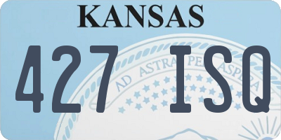 KS license plate 427ISQ