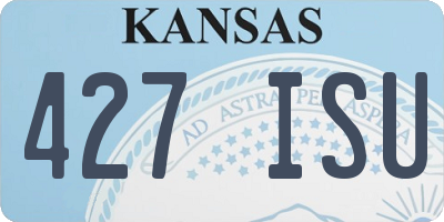 KS license plate 427ISU