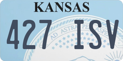 KS license plate 427ISV