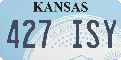 KS license plate 427ISY
