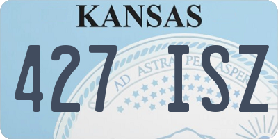 KS license plate 427ISZ