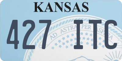 KS license plate 427ITC