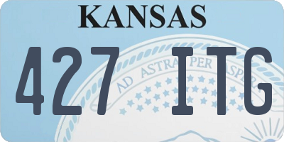 KS license plate 427ITG