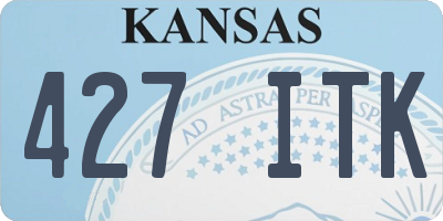 KS license plate 427ITK