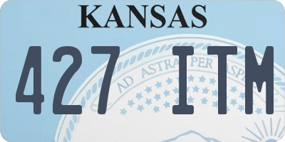 KS license plate 427ITM