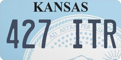 KS license plate 427ITR