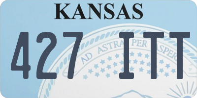 KS license plate 427ITT