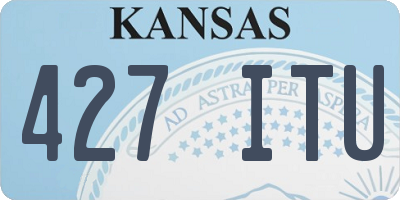 KS license plate 427ITU