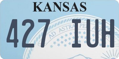 KS license plate 427IUH