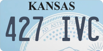 KS license plate 427IVC