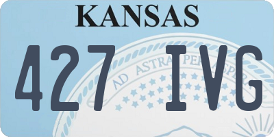 KS license plate 427IVG