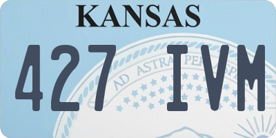 KS license plate 427IVM