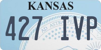 KS license plate 427IVP