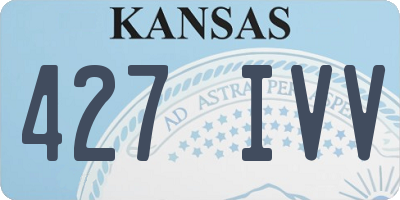 KS license plate 427IVV