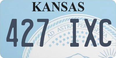 KS license plate 427IXC