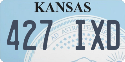 KS license plate 427IXD