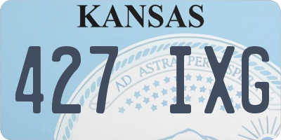 KS license plate 427IXG