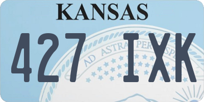 KS license plate 427IXK