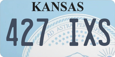 KS license plate 427IXS