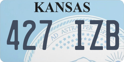 KS license plate 427IZB