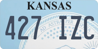 KS license plate 427IZC