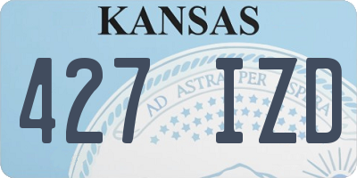 KS license plate 427IZD