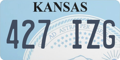 KS license plate 427IZG