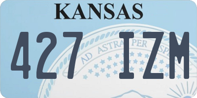 KS license plate 427IZM