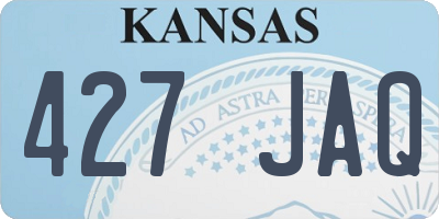KS license plate 427JAQ