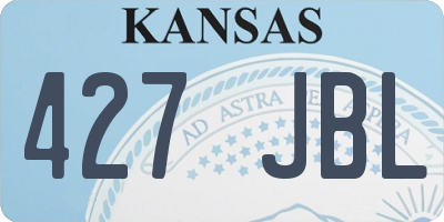 KS license plate 427JBL