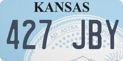 KS license plate 427JBY