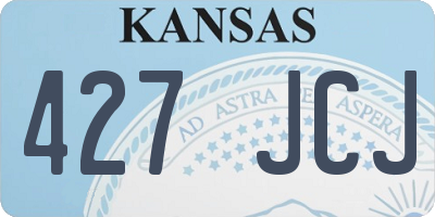 KS license plate 427JCJ