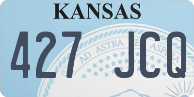 KS license plate 427JCQ