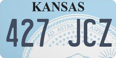 KS license plate 427JCZ