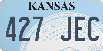 KS license plate 427JEC