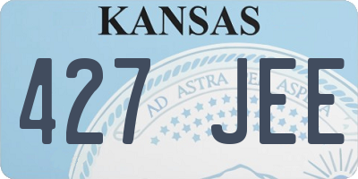 KS license plate 427JEE