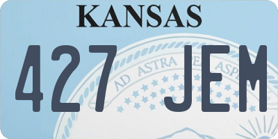 KS license plate 427JEM