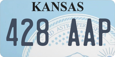 KS license plate 428AAP