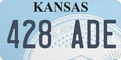 KS license plate 428ADE