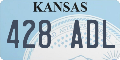 KS license plate 428ADL