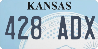 KS license plate 428ADX