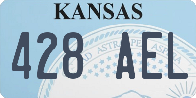 KS license plate 428AEL