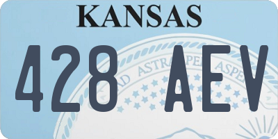 KS license plate 428AEV