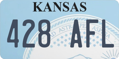 KS license plate 428AFL