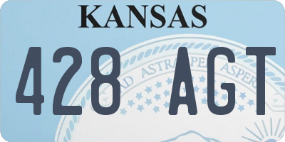 KS license plate 428AGT