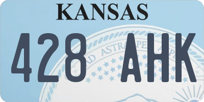 KS license plate 428AHK