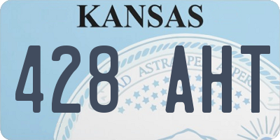 KS license plate 428AHT