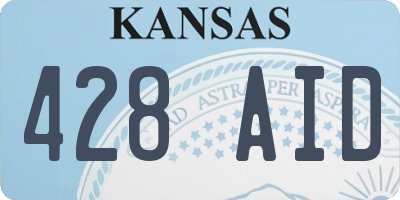 KS license plate 428AID